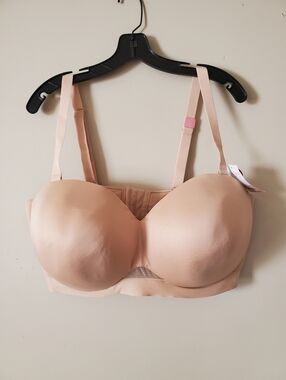 Cacique Lane Bryant Lightly Lined Multi-way Strapless Nude Bra Size 42H